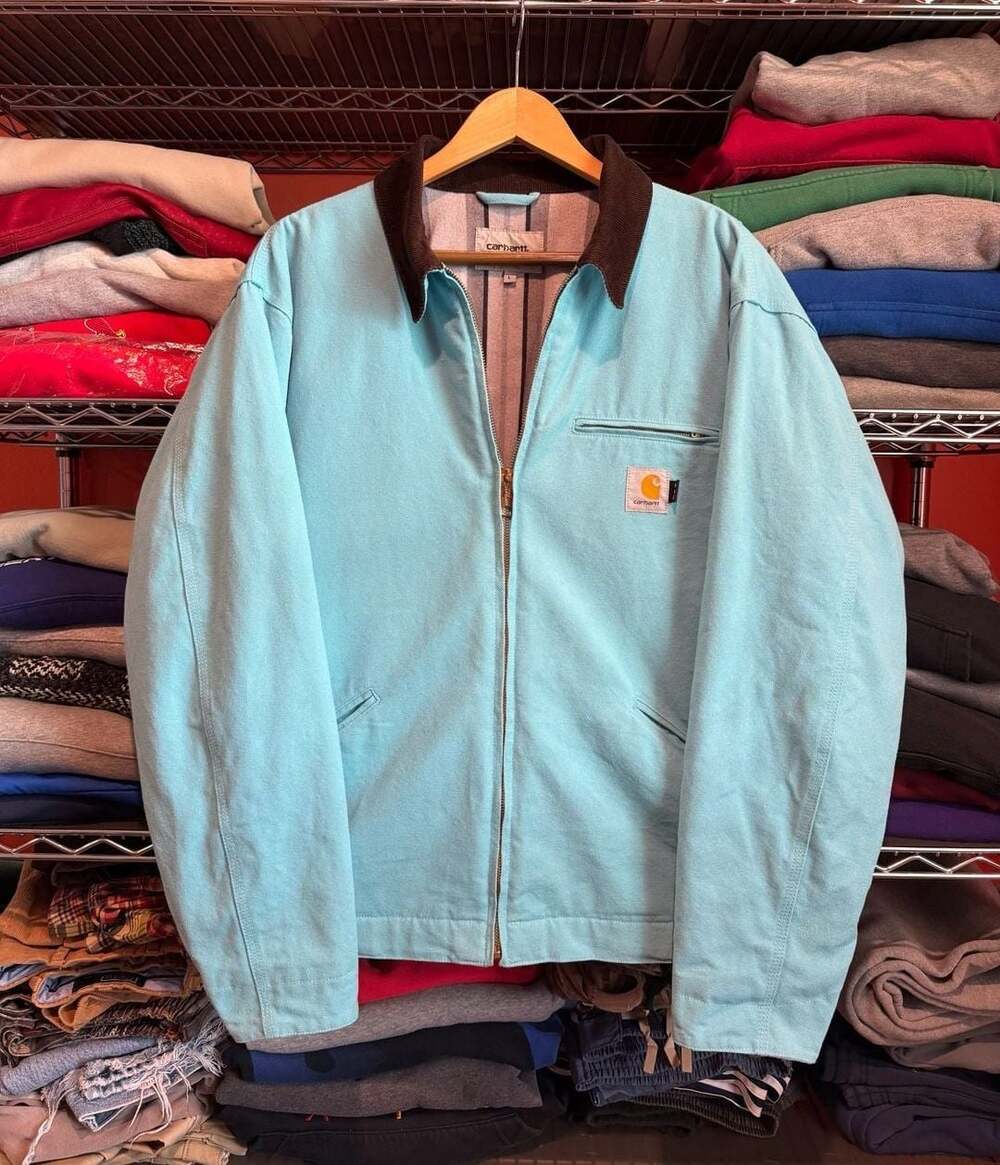 Carhartt WIP x IAB Studio OG Detroit Jacket Milky Blue Large Work in Progress